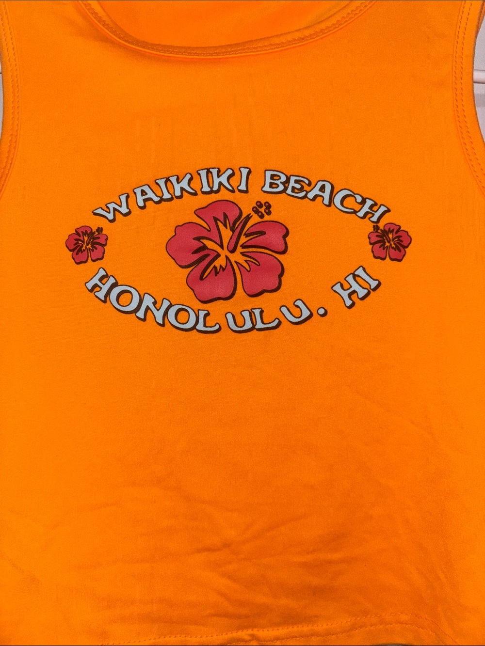 Waikiki Beach Honolulu HI Crop Tank Top